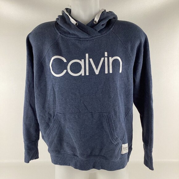 Calvin Klein Performance Hoodie Drawstring Active Blue Wash Men's Size Medium - Picture 5 of 13